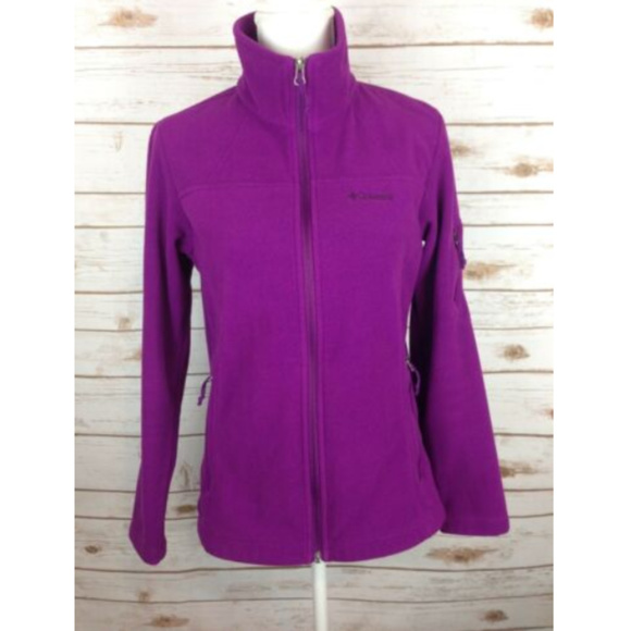 Columbia Tops - Columbia Size Small Purple Fleece Jacket Full Zip
